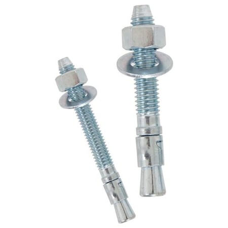 Powers Fasteners Power-Stud+ SD1 Wedge Anchor, 1/2" Dia., 3-3/4" L, Carbon Steel 7422SD1-PWR